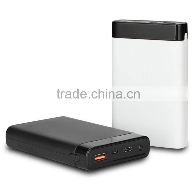 newest 10000mAh altra-slim QC2.0 power bank with led light and led display