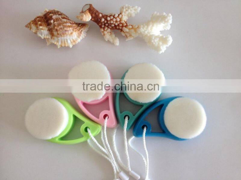 colorful retractable round hair kabuki brush