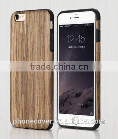 Original Rock Element Series Wood TPU Ultra Thin shockproof phone Case For iPhone6 6S 4.7 inch