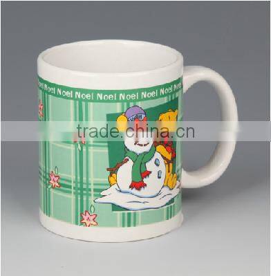 11 oz christmas ceramic mug with personalized design