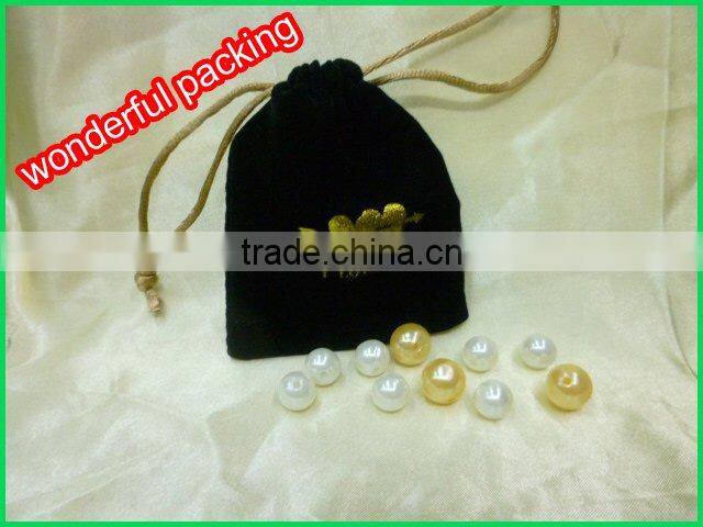 velvet jewelry bag with logo printed