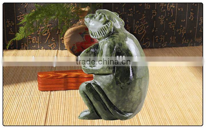 Auspicious Jade Feng Shui monkey , monkey statue