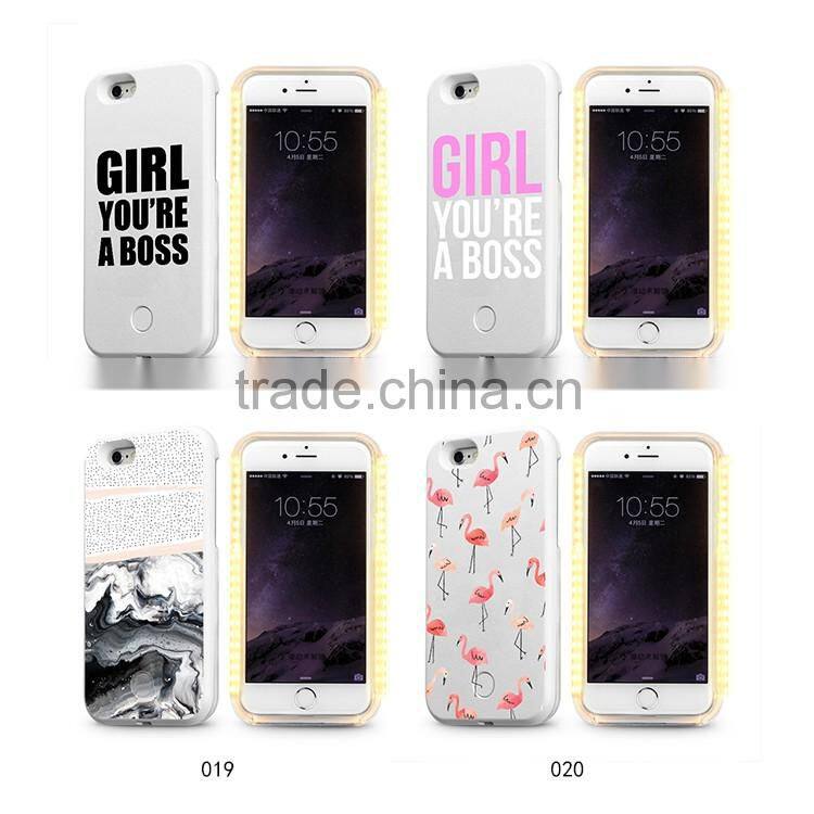 3d printer manufacturer china high quality LED lumee pc phone case for iphone 6s 7 for huawei P9 for iphone 7 for samsung S7
