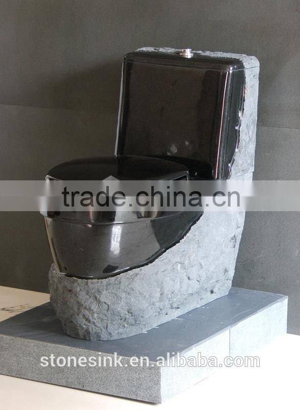 Shanxi black granite stone cistern toilet