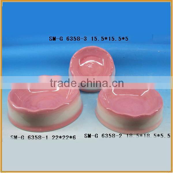 wholesale ceramic pet bowl bowl feeder for the pet