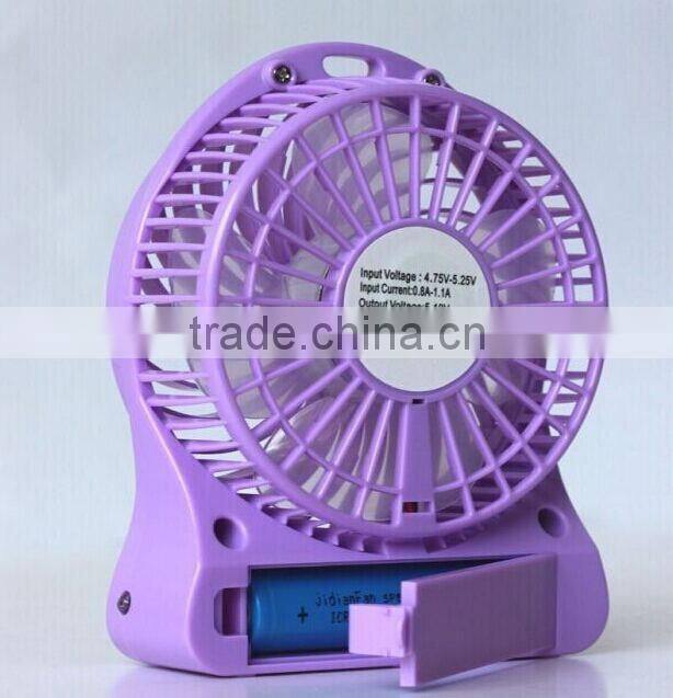 hot sale rechargeable battery operated fan mini desktop mist cooling fan