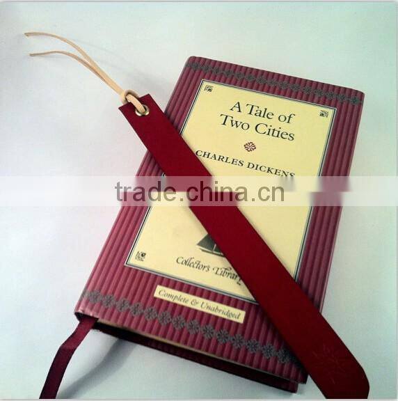 Custom handmade leather bookmark leather bookmark for wholesale