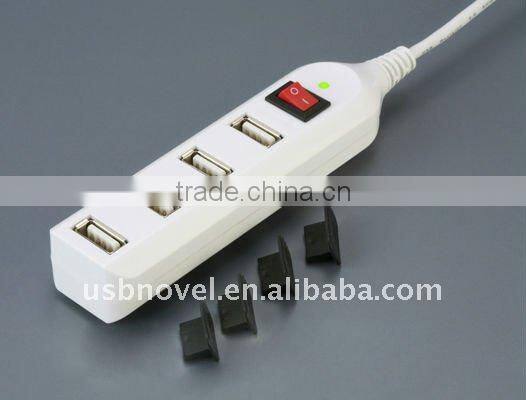 hot sale 4 port usb hub with switch