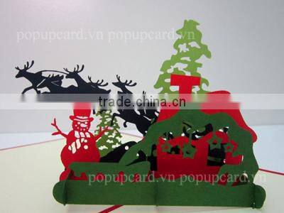3D Pop up greeting card Thank you Pigs card