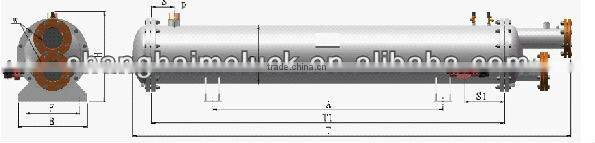 Low temperature water cooled screw freezer chiller