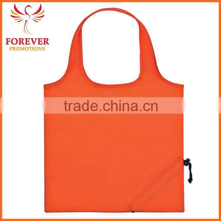 210 Denier Polyester With Self-contained Pouch Foldaway Tote Shopping Bag And 18" Handles