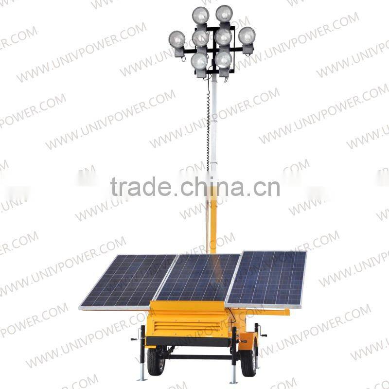 Green power Mobile Solar lighting tower