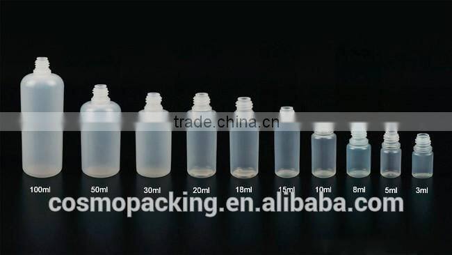 10ml PE plastic e-liquid bottle,e-cig dropper bottle with Childproof cap