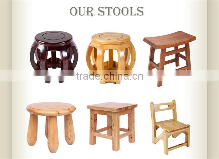 Chinese handmade solid portable wooden fishing stool/bar stool parts