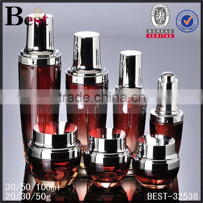 personal care froted amber cosmetic packaging 30ml glass serum bottle