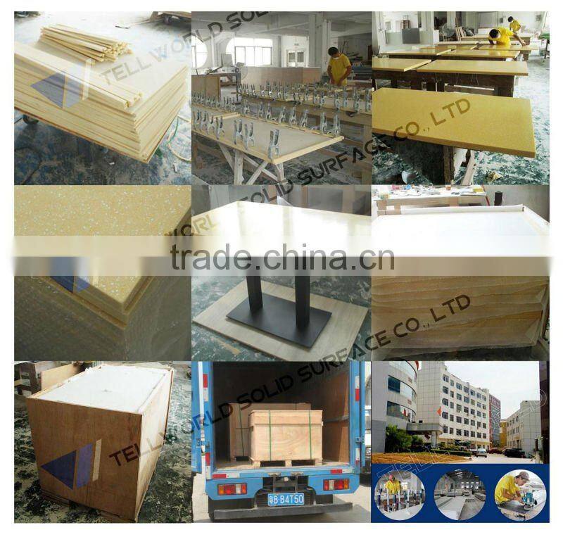 Tellworld latest design modern rotating glass coffee table