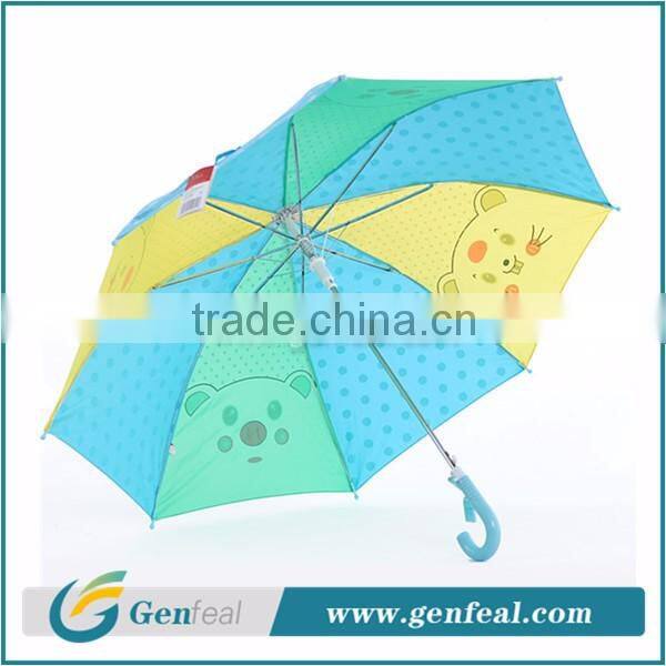 17 inch bright colorful animal cartoon printing mini child umbrella for rain
