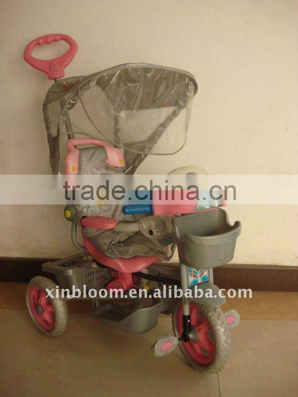 yellow baby tricycle