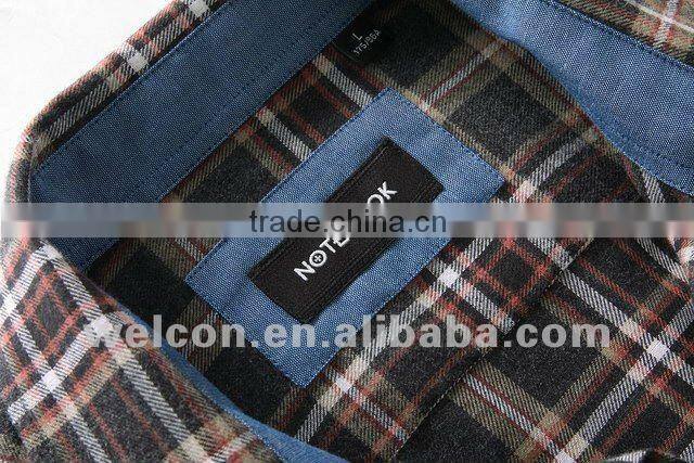 Latest men's 100% cotton long sleeve fashion casual classic colour plaid flannel shirts