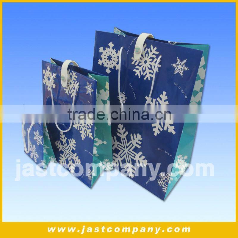 christmas gift paper bag with music