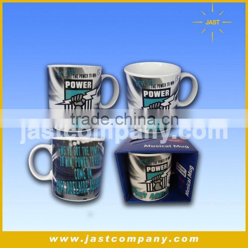 Musical Custom Ceramic Mug, Sports Song Singing Custom Ceramic Mug