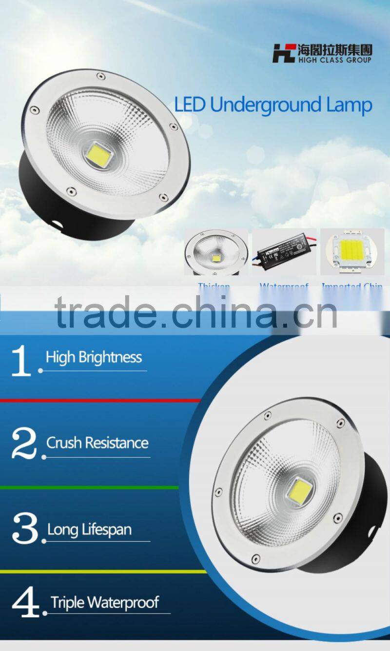 High Class Good Quality Square Garden Park Villas Waterproof IP67 Integrated 10W LED Underground Flood Light