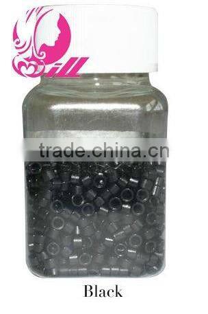 2013 Wholesale High Quality Cheap Silicone Micro Beads Hair Extension Micro Beads Brown Micro Beads For Hair Extensions Tools