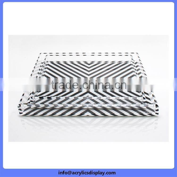 China gold supplier economic clear acrylic towel trays