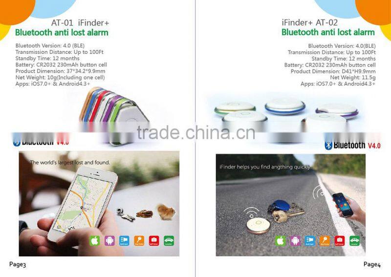 Bluetooth Lost Item Locator - Use With Free App on IOS or Android - Keychain/Wallet/Luggage/Pet- Remote Selfie Button