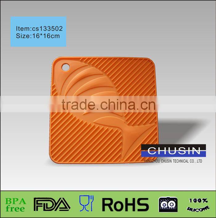 Promotion gift snow shape christmas silicone coasters