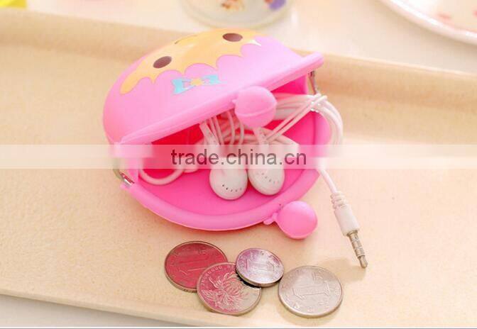 2016 Hot Sale Promotion gift Silicone Emoji Coin Purse wallet cartoon printted Rubber Squeeze euro Coin Purse pouch