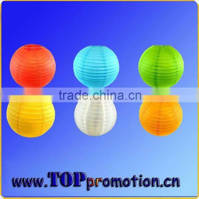 Halloween decoration round led paper lantern custom Chinese paper lantern