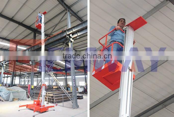 AC mobile portable manual hydrualic man lifter for sale