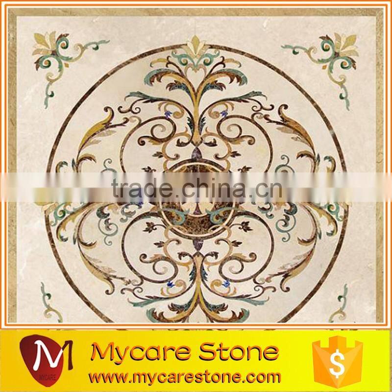 Flooring decor popular design waterjet design marble