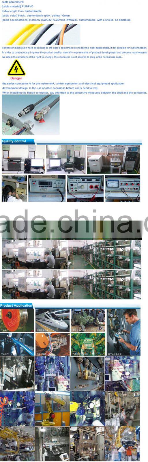 waterproof connector M8 4 pole assembly type waterproof head sensor waterproof connector