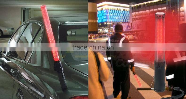 RB06 pvc lens traffic wand baton double colors