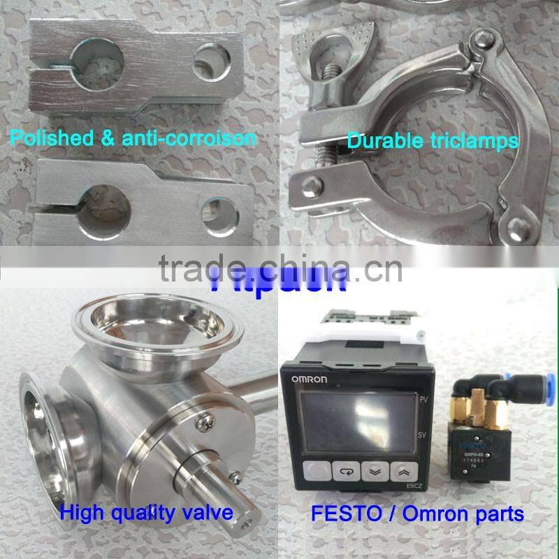 Semi-automatic cream heating and mixing filling machine