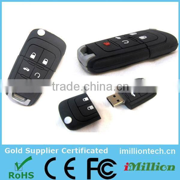 OEM PVC 2gb / 4gb USB Stick Car Key Shape USB Flash Drives With Free Sample Custom