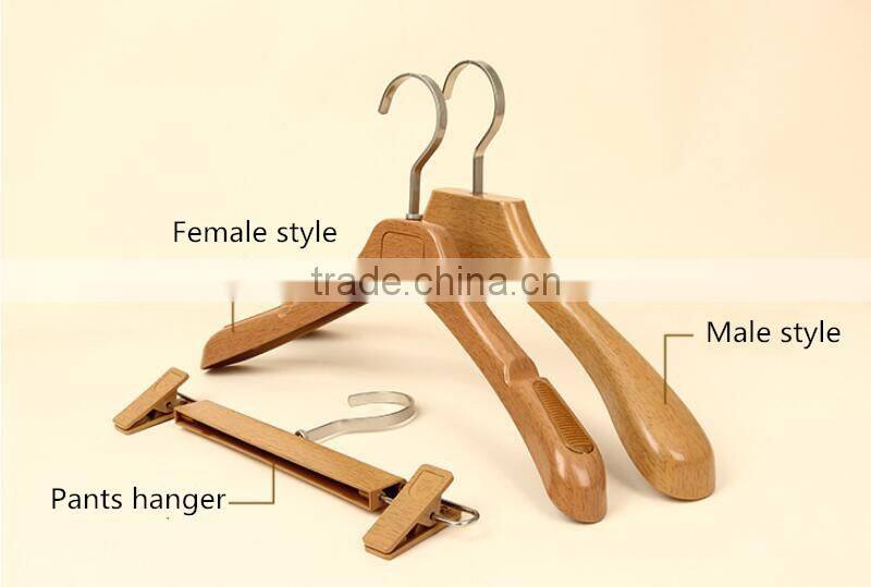 New Design Thick Plastic Hanger for Coats and Suit,Imitation Wood Color