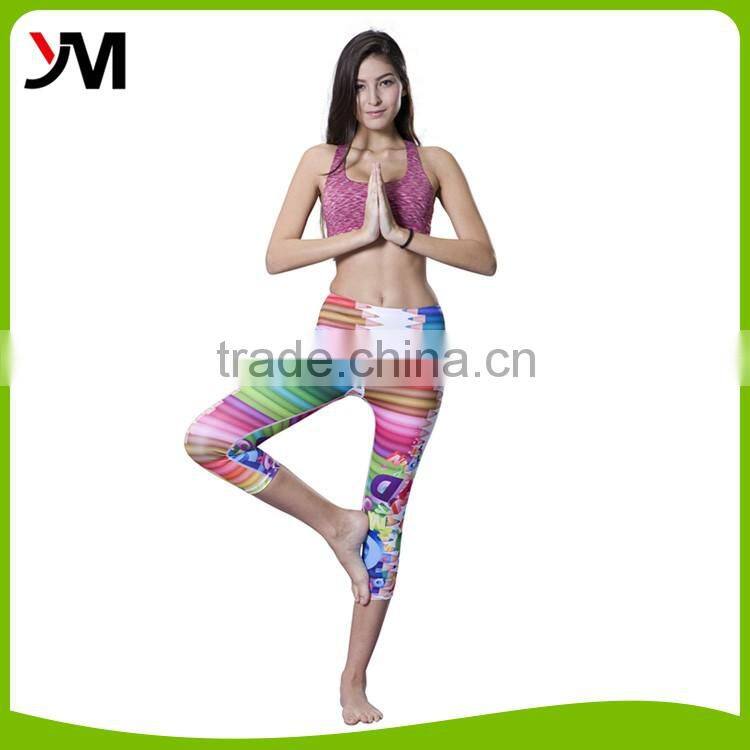 90% Polyester 10% Spandex Yoga Pants Wholesale Cheap Goods From China