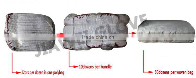 Made in China Best Whie PU Dipped Work Glove/Guantes 0136