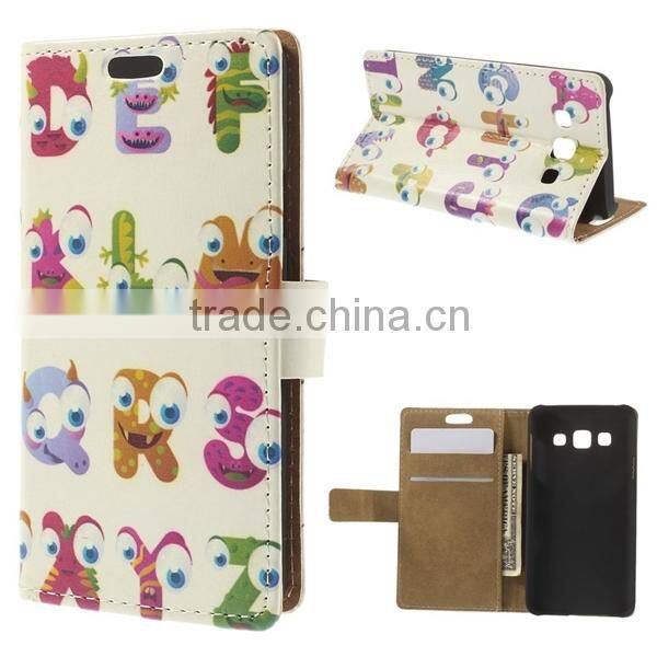for samsung galaxy A3 case,stand pu leather wallet case for samsung galaxy A3 stylish case,wholesale