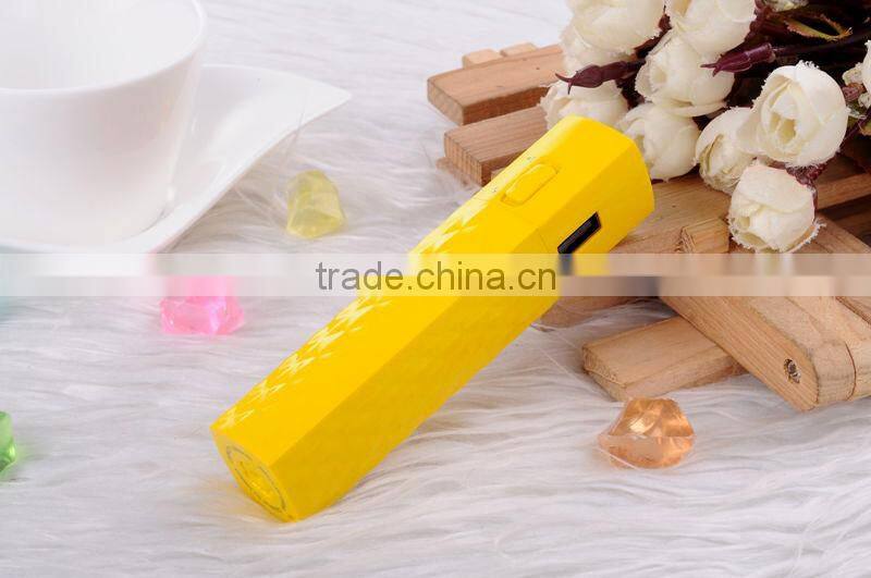new design mobile power bank 2600mAh remote shutter mini power bank