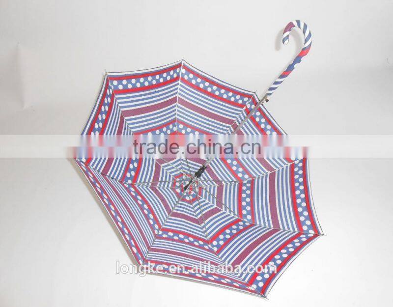 slim design automatic straight shaft fashion umbrella women