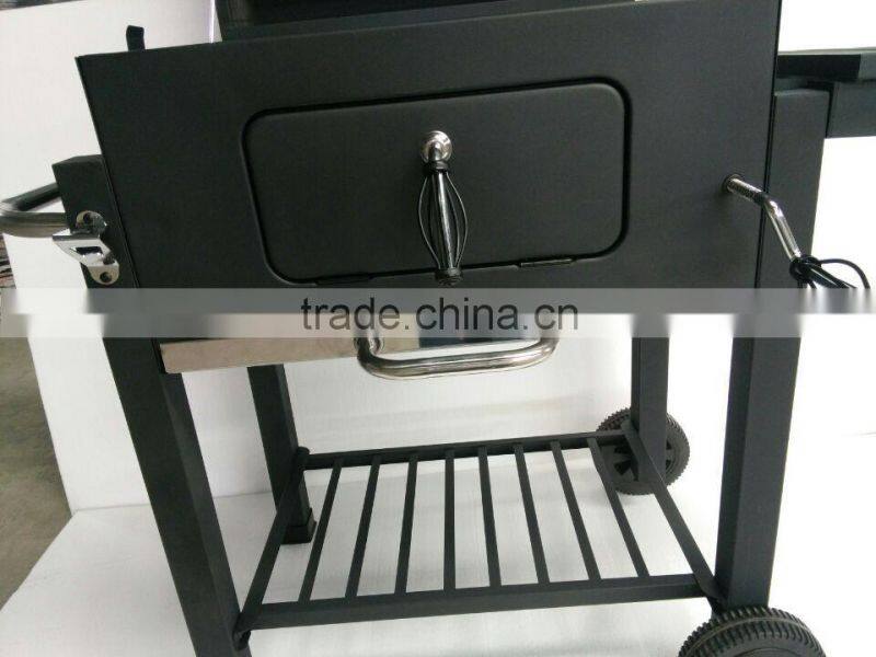 Outdoor garden charcoal bbq smoker grill