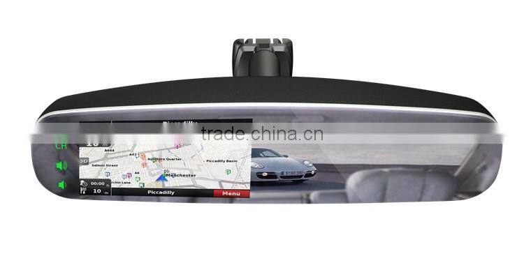 frameless car 4.3 inch rearview mirror monitor with mirror link function germid