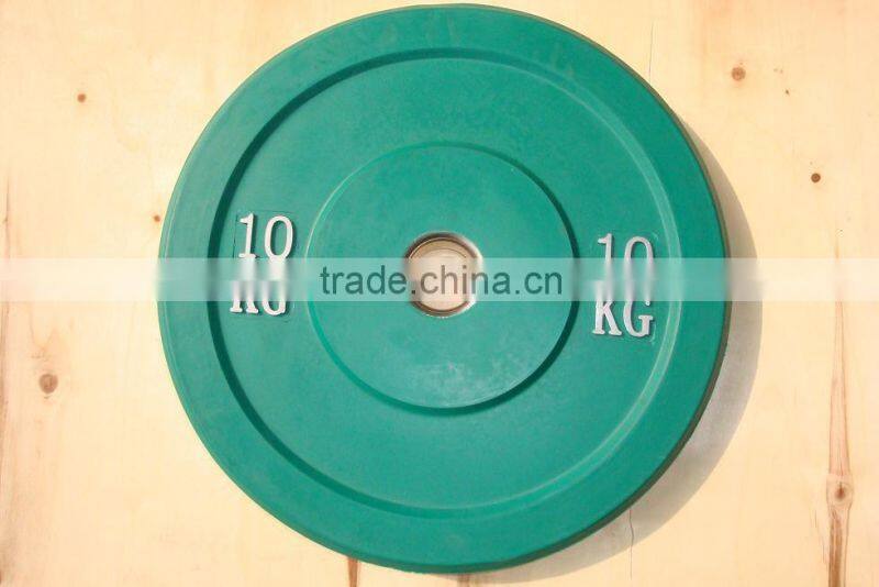 colorful rubber bumper plate