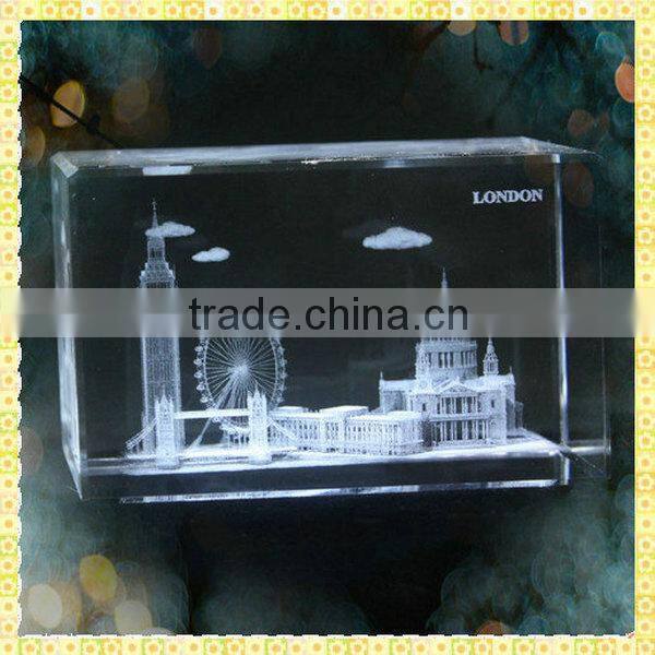 Personalized 3D Laser Engraving Crystal For Business Souvenir Gifts