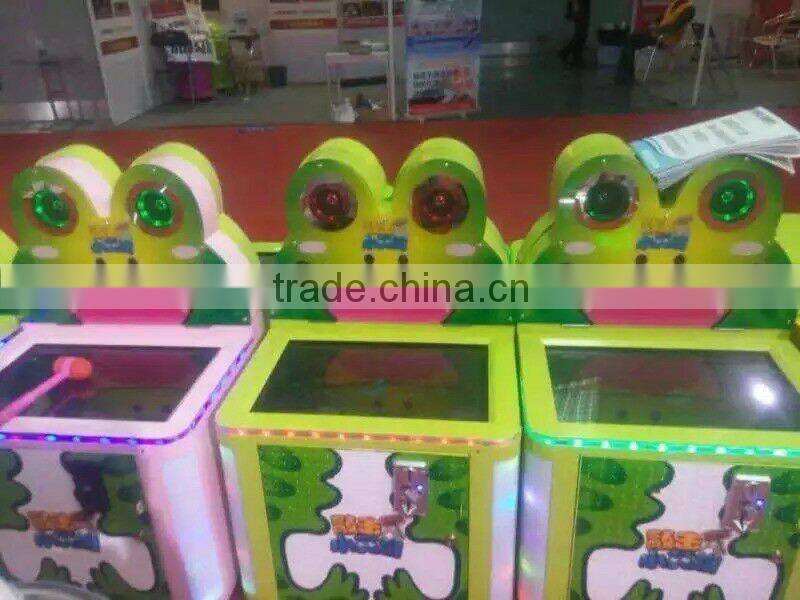 kids amusement park arcade game machine hit the frog coin operated game machine frog prince hammer hit game machine
