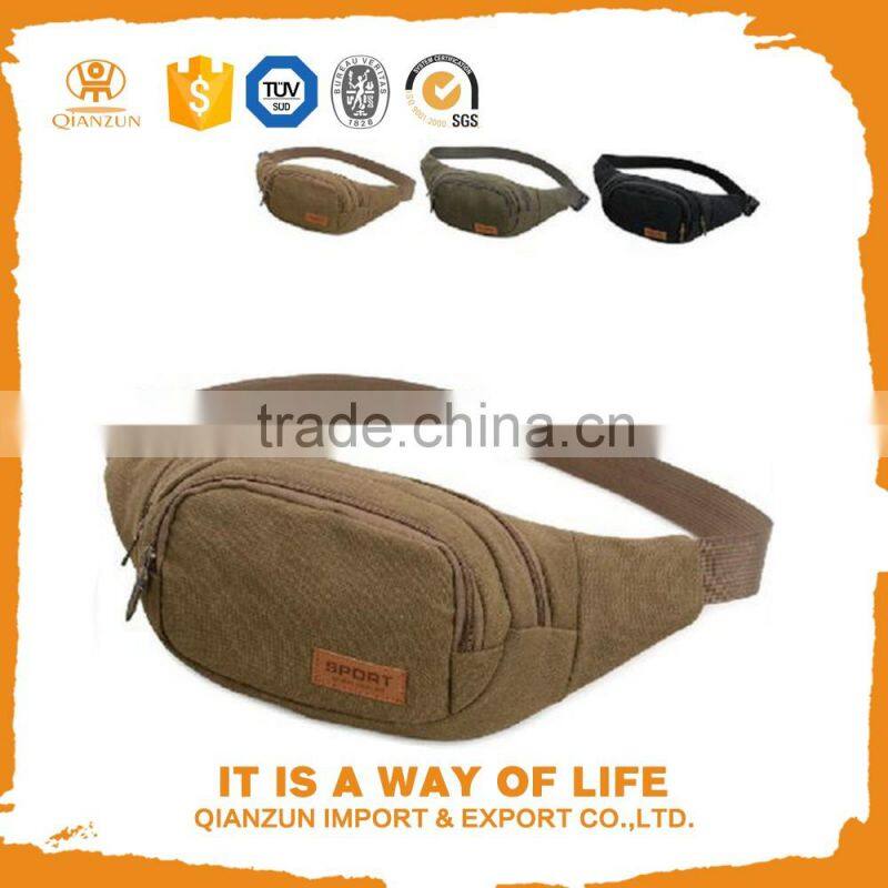 Purse Travel Hip Pouch Fanny Bag Canvas Waist Pack Bum Belt Bag